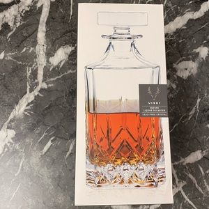 NWT: Viski Admiral Crystal Liquor Decanter